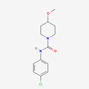 molecular formula C13H17ClN2O2 B7565670 N-(4-chlorophenyl)-4-methoxypiperidine-1-carboxamide 