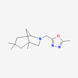 2-Methyl-5-[(1,3,3-trimethyl-6-azabicyclo[3.2.1]octan-6-yl)methyl]-1,3,4-oxadiazole