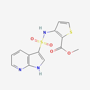 methyl 3-(1H-pyrrolo[2,3-b]pyridin-3-ylsulfonylamino)thiophene-2-carboxylate