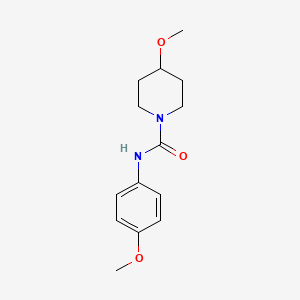 molecular formula C14H20N2O3 B7565783 4-methoxy-N-(4-methoxyphenyl)piperidine-1-carboxamide 