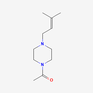 1-[4-(3-Methylbut-2-enyl)piperazin-1-yl]ethanone