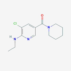 [5-Chloro-6-(ethylamino)pyridin-3-yl]-piperidin-1-ylmethanone