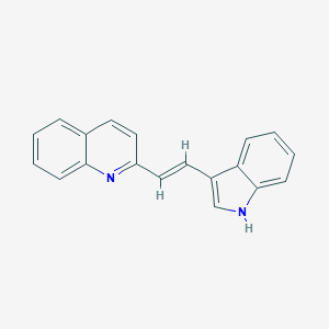 molecular formula C19H14N2 B075658 2-(2-(1H-Indol-3-yl)vinyl)quinoline CAS No. 1586-47-6