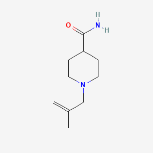 molecular formula C10H18N2O B7565819 1-(2-Methylprop-2-enyl)piperidine-4-carboxamide 