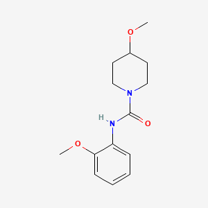 molecular formula C14H20N2O3 B7565831 4-methoxy-N-(2-methoxyphenyl)piperidine-1-carboxamide 