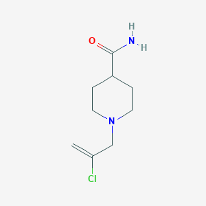 molecular formula C9H15ClN2O B7565862 1-(2-Chloroprop-2-enyl)piperidine-4-carboxamide 