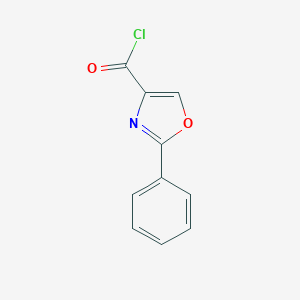 molecular formula C10H6ClNO2 B075659 2-Phenyl-1,3-oxazole-4-carbonyl chloride CAS No. 1204-70-2