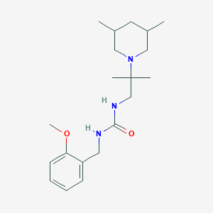 1-[2-(3,5-Dimethylpiperidin-1-yl)-2-methylpropyl]-3-[(2-methoxyphenyl)methyl]urea