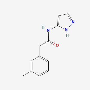 2-(3-methylphenyl)-N-(1H-pyrazol-5-yl)acetamide