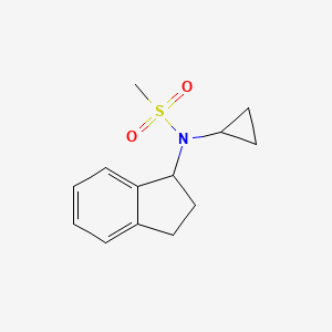 N-cyclopropyl-N-(2,3-dihydro-1H-inden-1-yl)methanesulfonamide