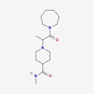 1-[1-(azepan-1-yl)-1-oxopropan-2-yl]-N-methylpiperidine-4-carboxamide