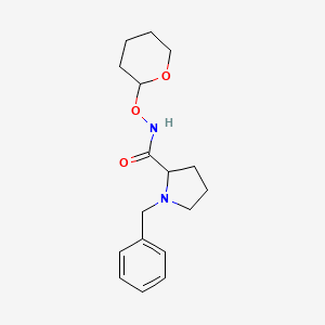 1-benzyl-N-(oxan-2-yloxy)pyrrolidine-2-carboxamide