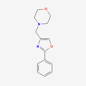 molecular formula C14H16N2O2 B7566074 4-[(2-Phenyl-1,3-oxazol-4-yl)methyl]morpholine 