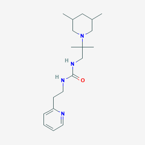 1-[2-(3,5-Dimethylpiperidin-1-yl)-2-methylpropyl]-3-(2-pyridin-2-ylethyl)urea