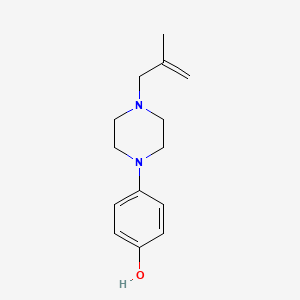 4-[4-(2-Methylprop-2-enyl)piperazin-1-yl]phenol
