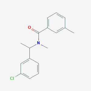 N-[1-(3-chlorophenyl)ethyl]-N,3-dimethylbenzamide