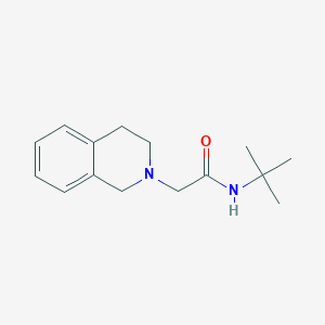 molecular formula C15H22N2O B7566092 N-tert-butyl-2-(3,4-dihydro-1H-isoquinolin-2-yl)acetamide 