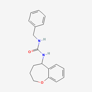 molecular formula C18H20N2O2 B7566098 1-Benzyl-3-(2,3,4,5-tetrahydro-1-benzoxepin-5-yl)urea 