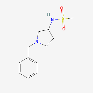 molecular formula C12H18N2O2S B7566141 N-(1-benzylpyrrolidin-3-yl)methanesulfonamide 