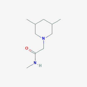 molecular formula C10H20N2O B7566167 2-(3,5-dimethylpiperidin-1-yl)-N-methylacetamide 