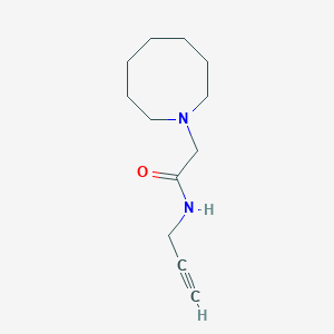 molecular formula C12H20N2O B7566181 2-(azocan-1-yl)-N-prop-2-ynylacetamide 