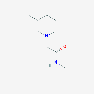 molecular formula C10H20N2O B7566197 N-ethyl-2-(3-methylpiperidin-1-yl)acetamide 