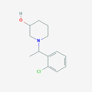 molecular formula C13H18ClNO B7566207 1-[1-(2-Chlorophenyl)ethyl]piperidin-3-ol 