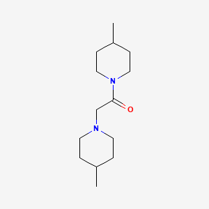 molecular formula C14H26N2O B7566215 1,2-Bis(4-methylpiperidin-1-yl)ethanone 