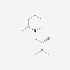 molecular formula C10H20N2O B7566241 N,N-dimethyl-2-(2-methylpiperidin-1-yl)acetamide 