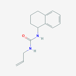 molecular formula C14H18N2O B7566289 1-Prop-2-enyl-3-(1,2,3,4-tetrahydronaphthalen-1-yl)urea 