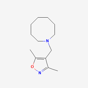 molecular formula C13H22N2O B7566307 4-(Azocan-1-ylmethyl)-3,5-dimethyl-1,2-oxazole 