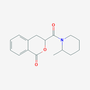 molecular formula C16H19NO3 B7566342 3-(2-Methylpiperidine-1-carbonyl)-3,4-dihydroisochromen-1-one 