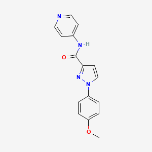 1-(4-methoxyphenyl)-N-pyridin-4-ylpyrazole-3-carboxamide