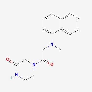 4-[2-[Methyl(naphthalen-1-yl)amino]acetyl]piperazin-2-one