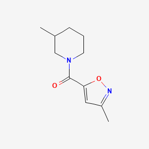 (3-Methyl-1,2-oxazol-5-yl)-(3-methylpiperidin-1-yl)methanone