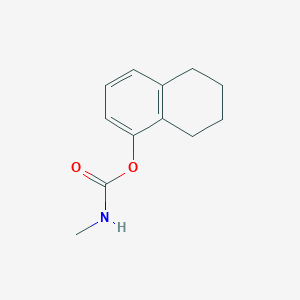 molecular formula C12H15NO2 B075664 5,6,7,8-Tetrahydro-1-naphthyl methylcarbamate CAS No. 1136-84-1