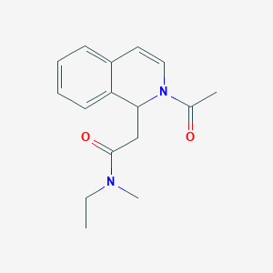 2-(2-acetyl-1H-isoquinolin-1-yl)-N-ethyl-N-methylacetamide