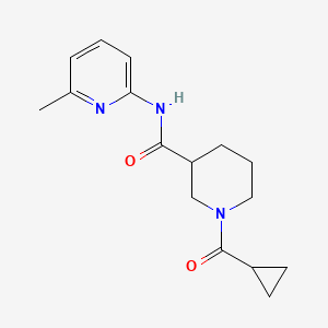 molecular formula C16H21N3O2 B7566437 1-(cyclopropanecarbonyl)-N-(6-methylpyridin-2-yl)piperidine-3-carboxamide 