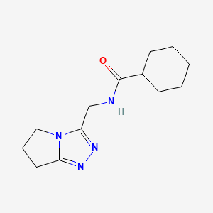 N-(6,7-dihydro-5H-pyrrolo[2,1-c][1,2,4]triazol-3-ylmethyl)cyclohexanecarboxamide