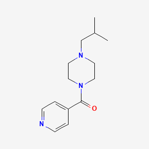 molecular formula C14H21N3O B7566507 [4-(2-Methylpropyl)piperazin-1-yl]-pyridin-4-ylmethanone 