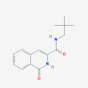 molecular formula C15H18N2O2 B7566508 N-(2,2-dimethylpropyl)-1-oxo-2H-isoquinoline-3-carboxamide 
