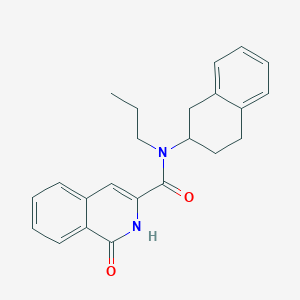 1-oxo-N-propyl-N-(1,2,3,4-tetrahydronaphthalen-2-yl)-2H-isoquinoline-3-carboxamide