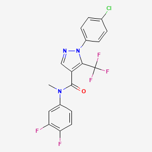 1-(4-chlorophenyl)-N-(3,4-difluorophenyl)-N-methyl-5-(trifluoromethyl)pyrazole-4-carboxamide