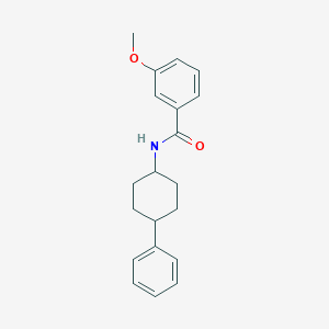 molecular formula C20H23NO2 B7566551 3-methoxy-N-(4-phenylcyclohexyl)benzamide 