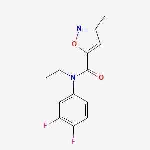 N-(3,4-difluorophenyl)-N-ethyl-3-methyl-1,2-oxazole-5-carboxamide