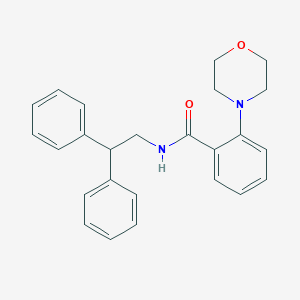 molecular formula C25H26N2O2 B7566590 N-(2,2-diphenylethyl)-2-morpholin-4-ylbenzamide 