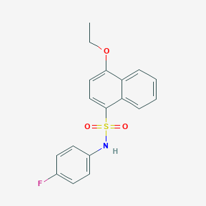 4-ethoxy-N-(4-fluorophenyl)naphthalene-1-sulfonamide