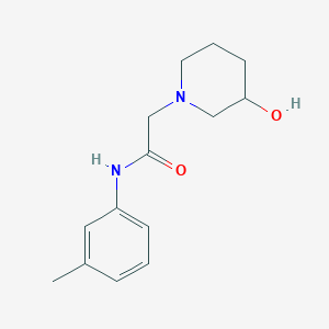 2-(3-hydroxypiperidin-1-yl)-N-(3-methylphenyl)acetamide