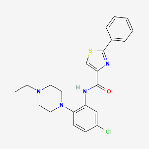 N-[5-chloro-2-(4-ethylpiperazin-1-yl)phenyl]-2-phenyl-1,3-thiazole-4-carboxamide