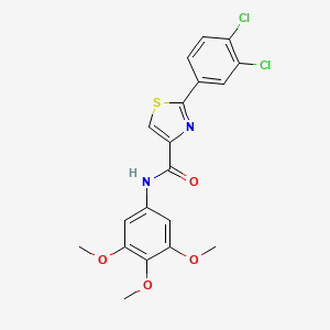 2-(3,4-dichlorophenyl)-N-(3,4,5-trimethoxyphenyl)-1,3-thiazole-4-carboxamide
